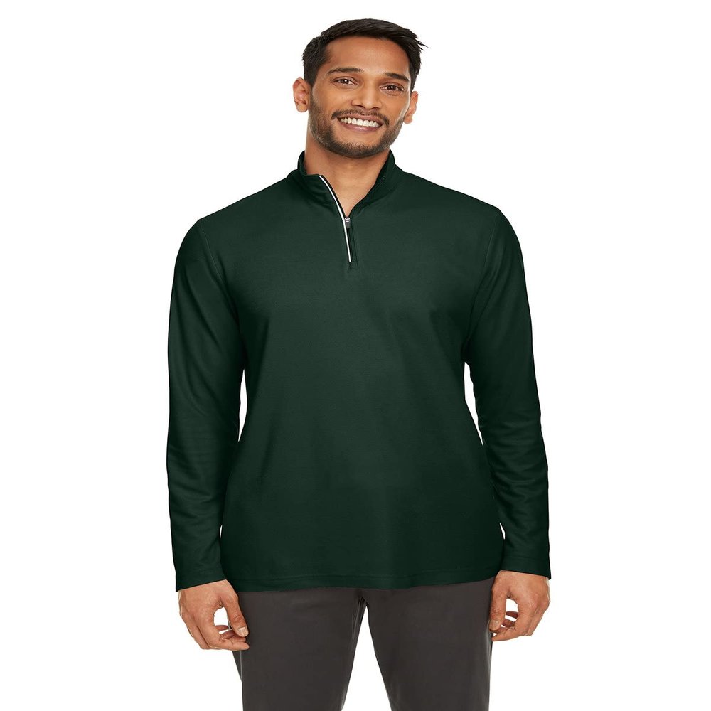 Core 365 Men's Fusion ChromaSoft Pique Quarter-Zip 2XL Forest