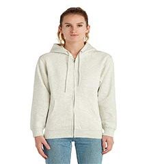 Lane Seven Unisex Premium Full-Zip Hooded Sweatshirt 3XL Oatmeal Heather
