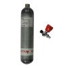 Acecare 4500psi Carbon Fiber Air Tank & Fill Station for PCP Paintball Scuba Empty Bottle (Red Gauge Tank Kits) (2L+H+DZX) view 3