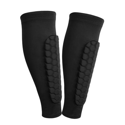 ESGTON Soccer Shin Guards for Youth Adult, Protective Gear Shin Brace Support for Football Basketball Volleyball Soccer Baseball-Black