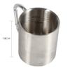 Agatige Stainless Steel Mugs with Handle, Portable Camping Cup for Tea Coffee Milk Water Kids or Adults view 3