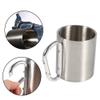 Agatige Stainless Steel Mugs with Handle, Portable Camping Cup for Tea Coffee Milk Water Kids or Adults view 4