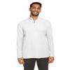 Core 365 Men's Fusion ChromaSoft Pique Quarter-Zip 3XL White view 1