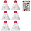 6X Training Exercise Nylon Badminton Shuttlecocks Ball Game Sports Birdies Colors 6pcs Badminton Shuttlecock Set Birdies Outdoor Ball Game Sports view 4