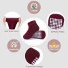 JAKIDAR 12 Pair Baby Toddler Socks Non-Slip Grip Cotton Ankle Socks for Boys Girls Non Skid Soles for Infants Kids, Angola Red, 6-12 Months view 4