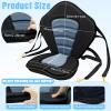 Kayak Seat Deluxe Padded Fishing Boat Seat Deluxe Sit-On-Top Canoe Seat Cushioned - Comfortable Backrest Support Universal Sit with Adjustable Back Strap Detachable Storage Bag view 2