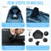 Kayak Seat Deluxe Padded Fishing Boat Seat Deluxe Sit-On-Top Canoe Seat Cushioned - Comfortable Backrest Support Universal Sit with Adjustable Back Strap Detachable Storage Bag view 4