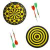 Dart Board Set 3pc Target Play Game Room Bar Man Cave Wall Hanging Dual Side 9.5 view 1