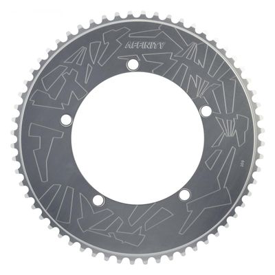 Affinity Chainring Pro 144mm 60T Alloy Polished-Silver