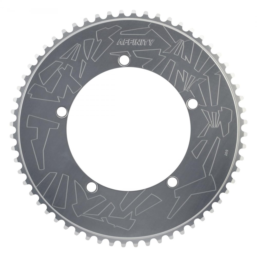 Affinity Chainring Pro 144mm 60T Alloy Polished-Silver