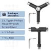 Mr. Pen- Skate Tool, Pack of 2, All in One Y and T Tool for Skateboard, Longboard, and Roller Skate view 2