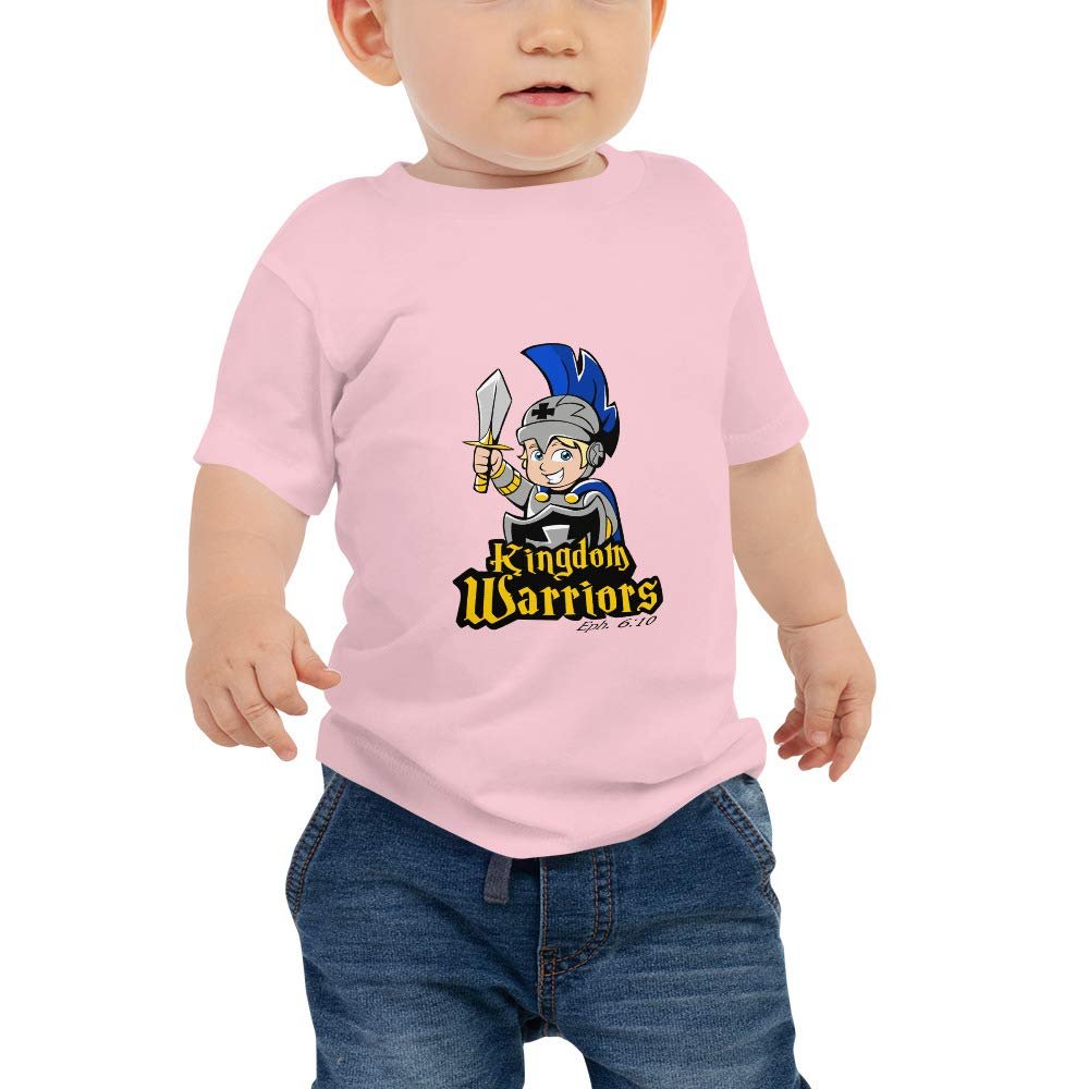 Kingdom Warriors Baby Jersey Short Sleeve Tee Pink