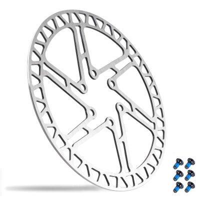 LvTu Disc Brake Rotor 160mm 2pcs Rotors Floating Stainless Steel with Bolts for Mountain Road Bike (Color : Silver)
