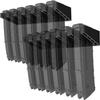 RUSFOL Solid ABS 6X Standard PMAG Wall Mount, Mag Holder, Home Magazine Storage Rack, 2 Pack view 1