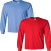 Gildan Men's Heavy Cotton Long Sleeve T-Shirt, Style 5400, (2 Pack) Large Carolina Blue-Red view 1