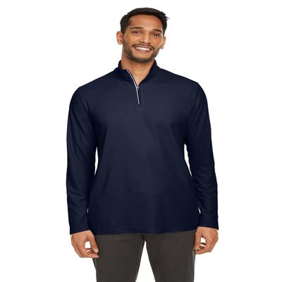 Core 365 Men's Fusion ChromaSoft Pique Quarter-Zip 3XL Classic Navy