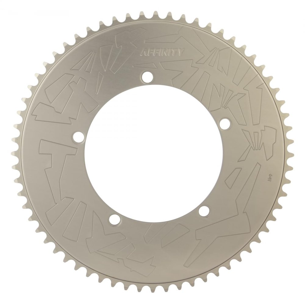 Affinity Chainring Pro 144mm 64T Alloy Hard-Annodized Gray