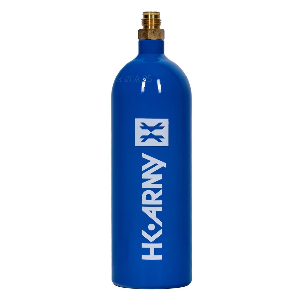 HK Army 20oz Aluminum CO2 Tank - High Pressure Compressed Air System for Paintball & Airsoft Gear - Blue