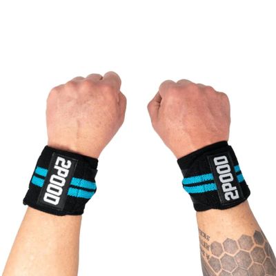 2POOD Wrist Wraps for Weightlifting Powerlifting, Weightlifting, Cross Training, Bodybuilding for Men and Women (Blue)