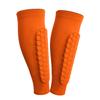 ESGTON Soccer Shin Guards for Youth Adult, Protective Gear Shin Brace Support for Football Basketball Volleyball Soccer Baseball-Orange view 1