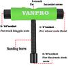 Vanpro skateboard tools skate tool all in oneUsed for installation and maintenance of various skateboards and roller skatesetc.(Snow Upgrade-Green Pack of 1) view 2