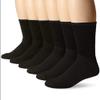 8 Pairs Mens Crew Sport Socks Cotton Calf Cushioned Old School Tube Black 10-13 view 1