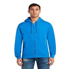 Lane Seven Unisex Premium Full-Zip Hooded Sweatshirt L Royal
