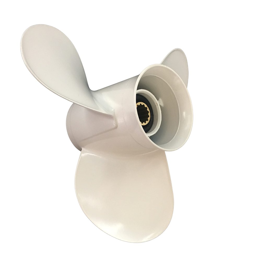 Yoofosun F9.9 F15 F20 9.9hp 15hp RH Boat Prop 8 Tooth Aluminum Propeller for Yamaha Outboard Motor Engine 9 1/4x12