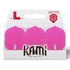 LSTYLE L1 Standard Dart Flights  PRO KAMI  Neon Pink  1 Set (3 Flights)  Pre-Molded view 1