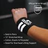 2POOD Wrist Wraps for Weightlifting Powerlifting, Weightlifting, Cross Training, Bodybuilding for Men and Women (White) view 3
