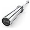 Synergee 4.8-Foot Barbell with 2 Sleeves. Rated 500lbs for Weightlifting. Available in Chrome. view 1