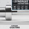 Synergee 4.8-Foot Barbell with 2 Sleeves. Rated 500lbs for Weightlifting. Available in Chrome. view 2