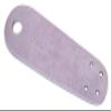 Sure-Grip Leather Roller Skate Toe Guards - Durable Protection & Universal Fit - Comes in Options - Ideal for Skating Maintenance & Personalization - Sold in Pairs (Light Purple) view 1