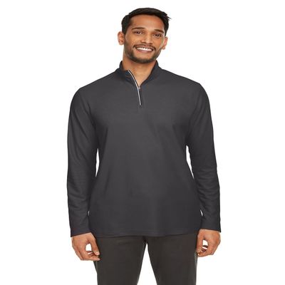 Core 365 Men's Fusion ChromaSoft Pique Quarter-Zip 4XL Carbon