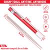 Fino Edge Serrated Knife Sharpener Rod - Retractable Diamond Sharpening Rod - Ultra Portable Diamond Knife Sharpener Rod - Mini Pocket Sharpener for Outdoor Hunting Fishing (FE-RDSR) view 2