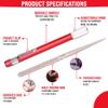 Fino Edge Serrated Knife Sharpener Rod - Retractable Diamond Sharpening Rod - Ultra Portable Diamond Knife Sharpener Rod - Mini Pocket Sharpener for Outdoor Hunting Fishing (FE-RDSR) view 3
