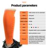 ESGTON Soccer Shin Guards for Youth Adult, Protective Gear Shin Brace Support for Football Basketball Volleyball Soccer Baseball-Orange view 3