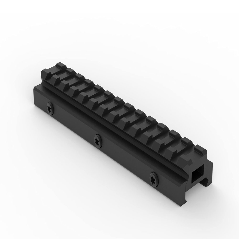 Monstrum Lockdown V3 Picatinny Riser Mount with Recoil Stop Base | 5.5 inch Length | Low Profile