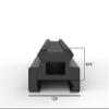 Monstrum Lockdown V3 Picatinny Riser Mount with Recoil Stop Base | 5.5 inch Length | Low Profile view 2