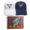 Volvik Power Soft Explosive Ball Speed 1 Dozen (Green Color 12 Balls) Golf Balls Bundle with 2 Color V-Logo Hats (White, Navy) view 1