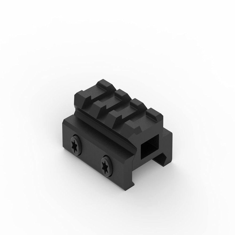 Monstrum Lockdown V3 Picatinny Riser Mount with Recoil Stop Base | 1.5 inch Length | Low Profile