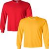 Gildan Men's Heavy Cotton Long Sleeve T-Shirt, Style 5400, (2 Pack) XL Red-Gold view 1