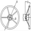 Boat Marine Stainless Steel 13-1/2 INCH Destroyer Steering Wheel with Foam Grip view 3