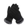 FUFU Gloves Winter Full Finger Gloves, Warm Gloves, Touch Screen Gloves, Lining to Keep Warm, for Outdoor Sports (Color : Black) view 1
