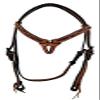 Showman Argentina Cow Leather Futurity Knot Headstall w/Floral Tooling & Copper Dots view 2