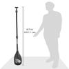 Blue Planet 3-Piece Adjustable Oval Shaft SUP Paddle with Kai Zen Blade| Lightweight, Strong Aircraft Aluminum | All Level Paddle for Stand Up Paddle Boarding, Surfing, Racing, SUP Sports view 3
