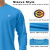 Roadbox Men's 2 Pack UV Sun Protection SPF UPF 50+ Long Sleeve Quick Dry Fishing Shirts Outdoor Rash Guard for Running Hiking Swimming view 4