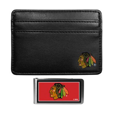 Siskiyou Sports NHL Chicago Blackhawks Weekend Wallet & Color Money Clip, Black, One Size