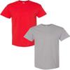 Gildan Men's Heavy Cotton Short Sleeve T Shirt, 2-Pack LRG-Red-Gravel view 1