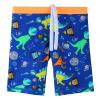XFGIRLS Little Boys 2-Piece Long Sleeve Swimsuit Trunk and Rashguard 3-6M, Orange view 4
